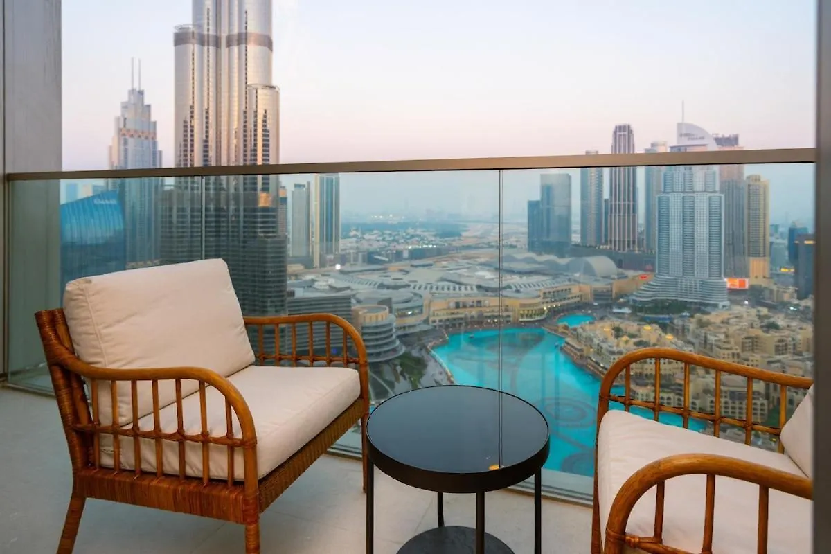 Apartment Ultimate 2Br Burj&Fountain View 4 Min-Dubai Mall